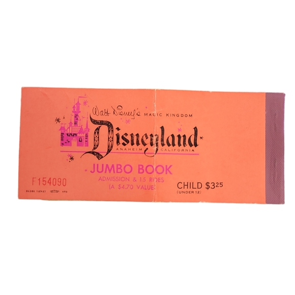 1961 Disneyland Jumbo Ticket Book - Picture 2 of 2